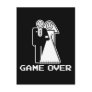 game over marriage funny wedding tshirt