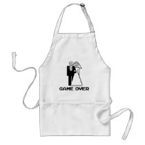 Game Over Marriage Game Over Funny tshirt Apron