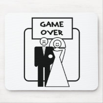 "Game Over" marriage Mouse Pad