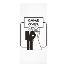 Game Over Marriage Rack Cards