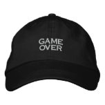 GAME OVER, PC GAME PLAYER CAP EMBROIDERED BASEBALL CAPS