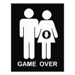 Game Over Personalized Invitations