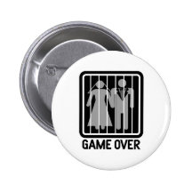 Game Over Pinback Button