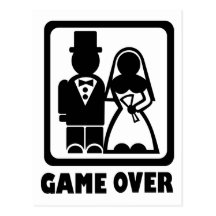 Game over post card