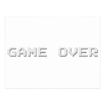 GAME OVER POST CARDS