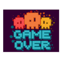 Game Over Post Cards