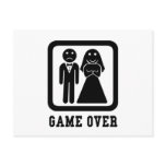 Game Over postcards