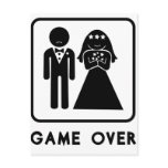 Game Over postcards
