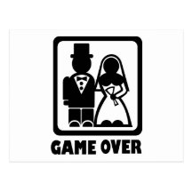 Game over postcards