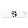 game over soccer ball bumper sticker