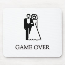 Game Over T Shirt Mouse Pad