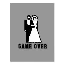 GAME OVER T-shirt Post Card