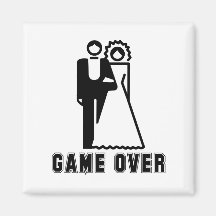 GAME OVER T-shirt Refrigerator Magnet
