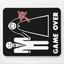 GAME OVER Wedding Mouse Mice pad Mouse Pad