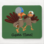 Game Time Thanksgiving Turkey Football Mousepad