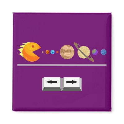 Game with planets funny Custom Magnet