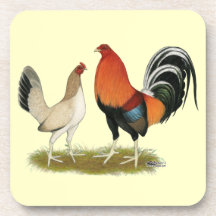 Gamefowl Wheatens Beverage Coasters