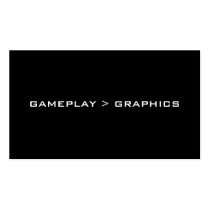 Gameplay > Graphics. Black White.