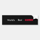 Gamer bumper sticker bumper stickers