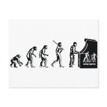 Gamer Evolution - Game Video Games Arcade Geek Postcards