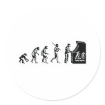 Gamer Evolution - Game Video Games Arcade Geek stickers