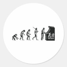 Gamer Evolution - Game Video Games Arcade Geek Stickers