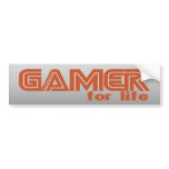 Gamer for Life bumper stickers