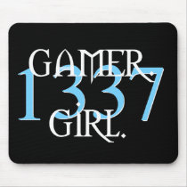 Gamer. Girl. 1337 Mousepad