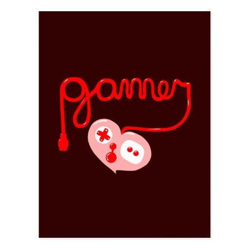 Gamer Heart Postcards