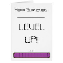Gamer Level Up Birthday Card