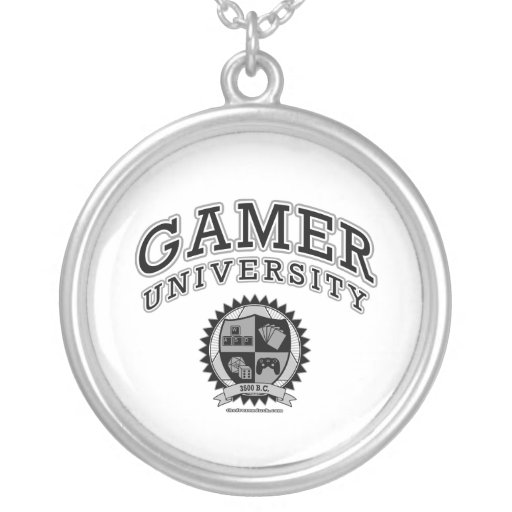 Gamer University (Black & White) Custom Jewelry