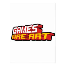 Games Are Art - Gamer Gaming Video Game Postcards