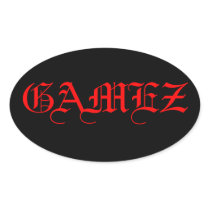GAMEZ OVAL STICKER