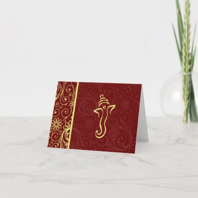 Discount Wedding   Cards on Ganapati Wedding Thank You Cards By Enduringmoments