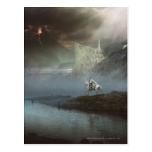 Gandalf Takes Hobbits to Guarded City Post Card