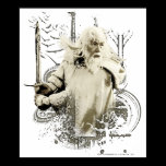 Gandalf with Sword Vector Collage posters