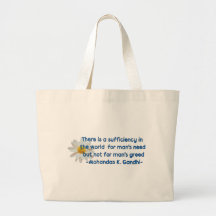 Gandhi Earth Quote Bag