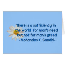 Gandhi Earth Quote Cards