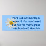 Gandhi Earth Quote posters