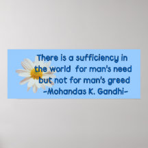 Gandhi Earth Quote Posters