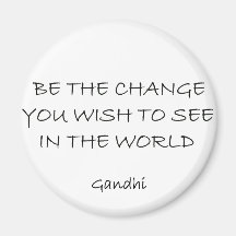 gandhi fridge magnet