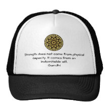 Gandhi Inspirational Motivational Quotation Mesh Hats