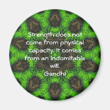 Gandhi Inspirational Motivational Quotation Fridge Magnets