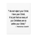 Gandhi on Christians postcards