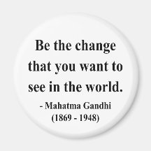 Gandhi Quote 1a Fridge Magnet