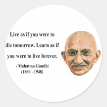 Gandhi Quote 4b Stickers