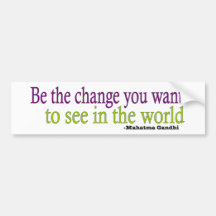 Gandhi Quote Bumper Stickers