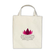 Gandhi Quote Canvas Bag