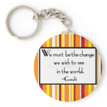 Gandhi Quote Keychain