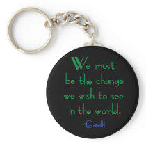 Gandhi Quote Keychain